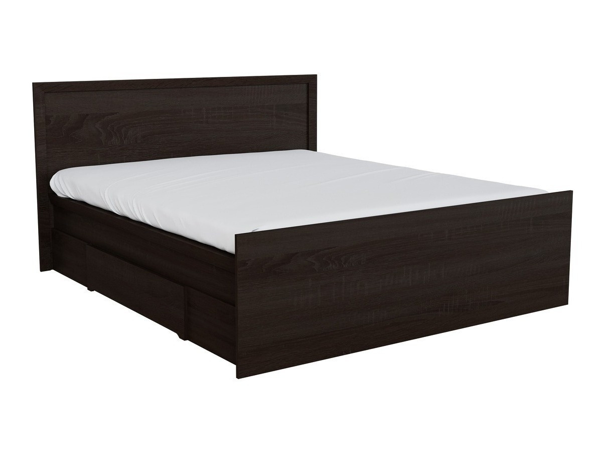 Bed Elialo 124 (Donker Sonoma eik)