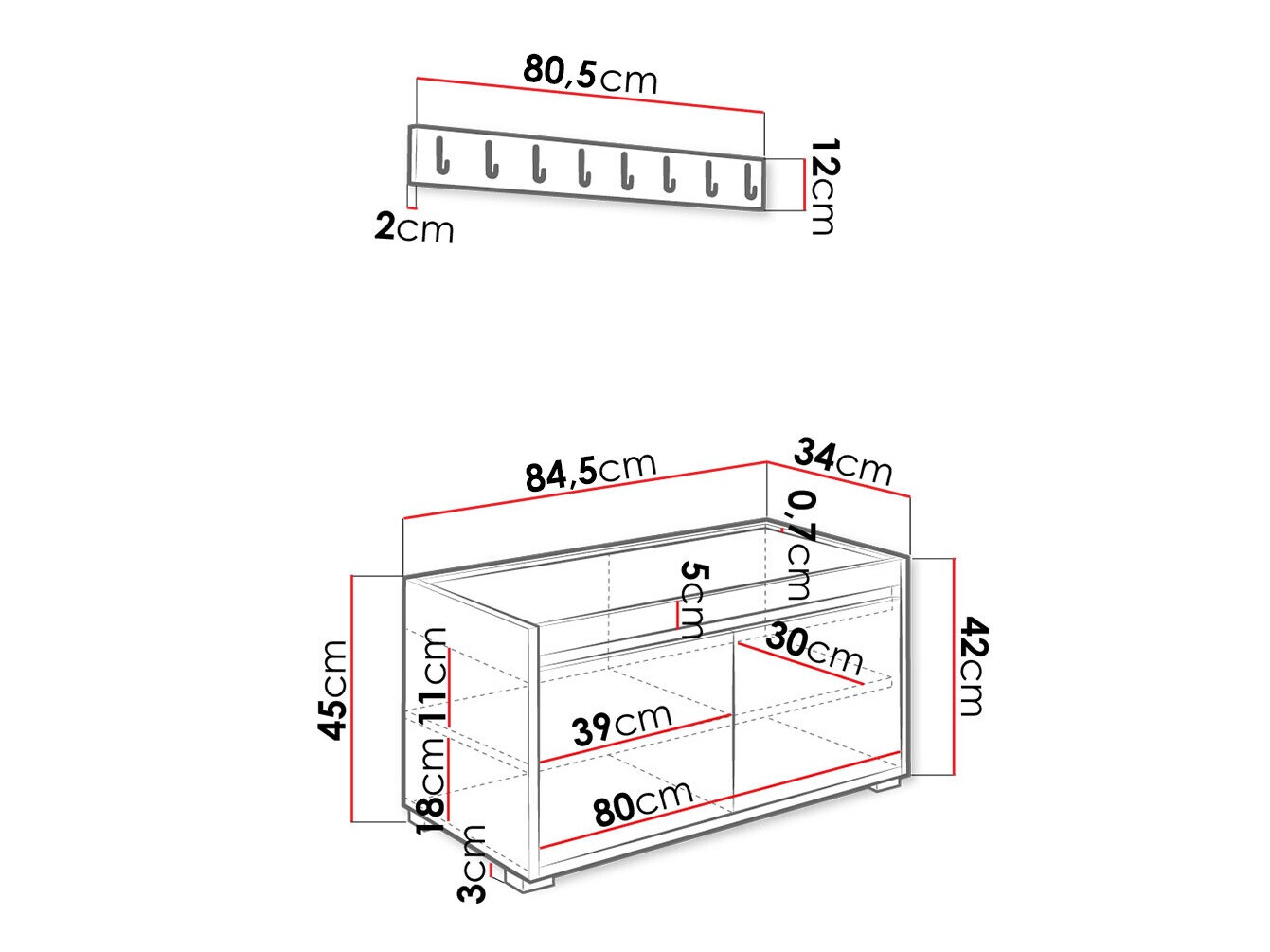 Gangmeubelset Comfivo 386 (Wit + Manila 04)