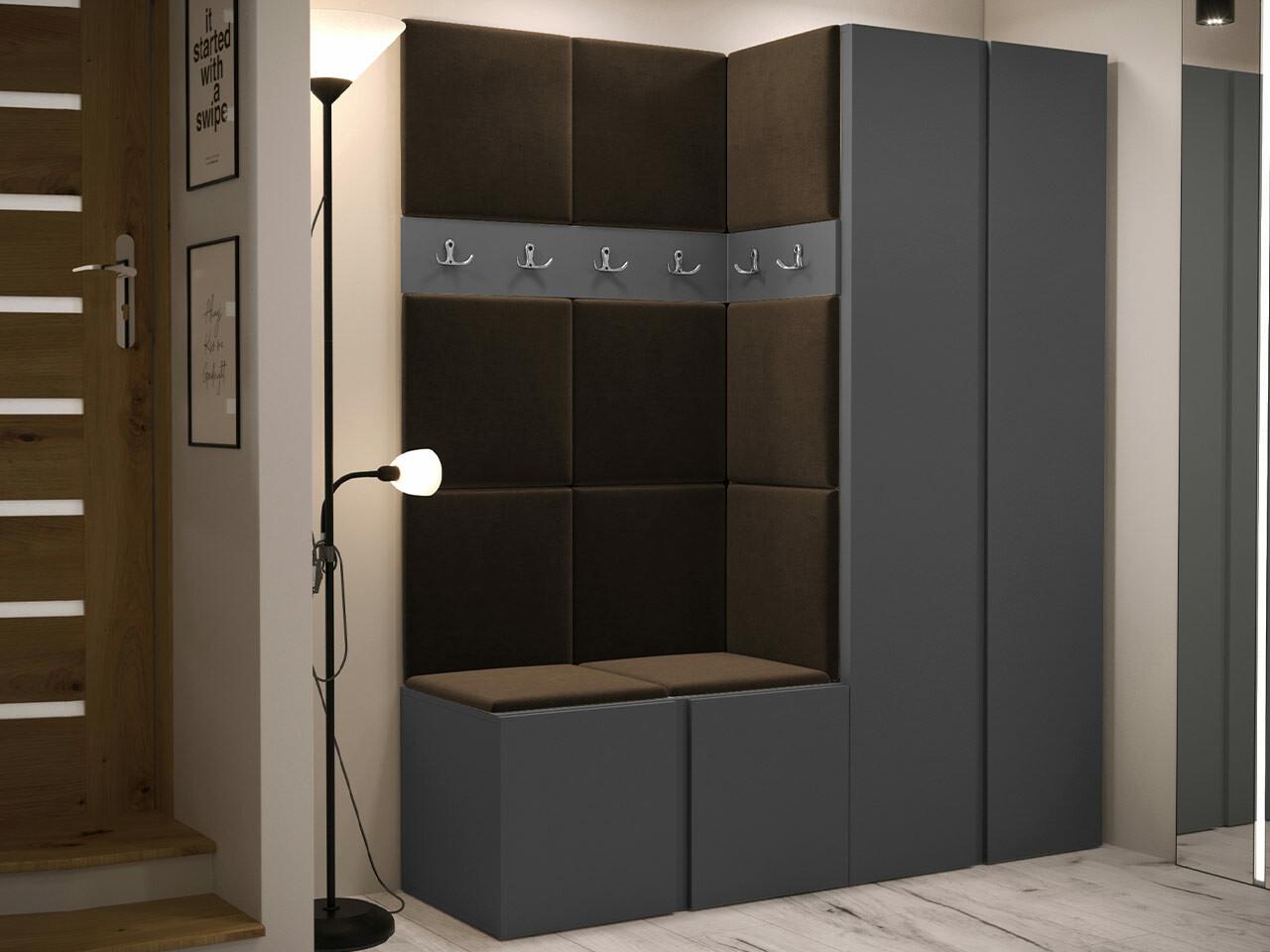 Gangmeubelset Hartford 266 (Grafiet)