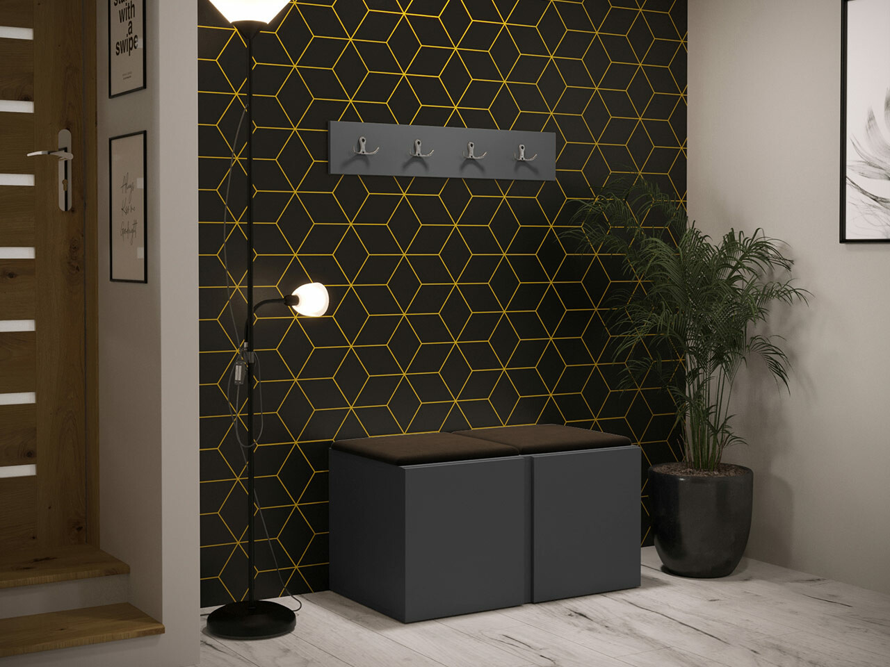 Gangmeubelset Hartford 275 (Grafiet)