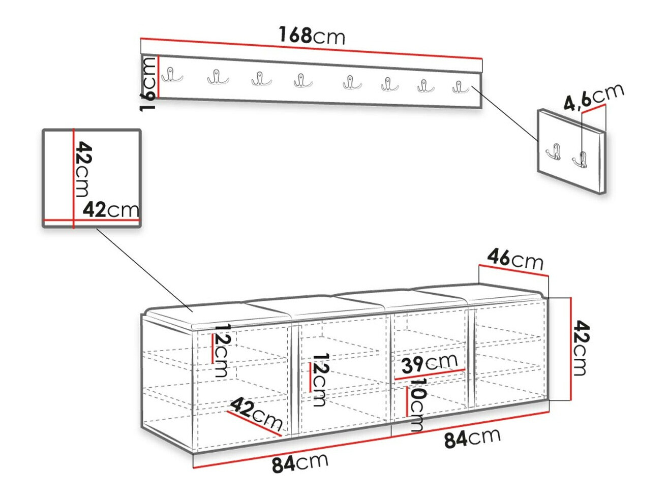 Gangmeubelset Hartford 276 (Artisan eiken)