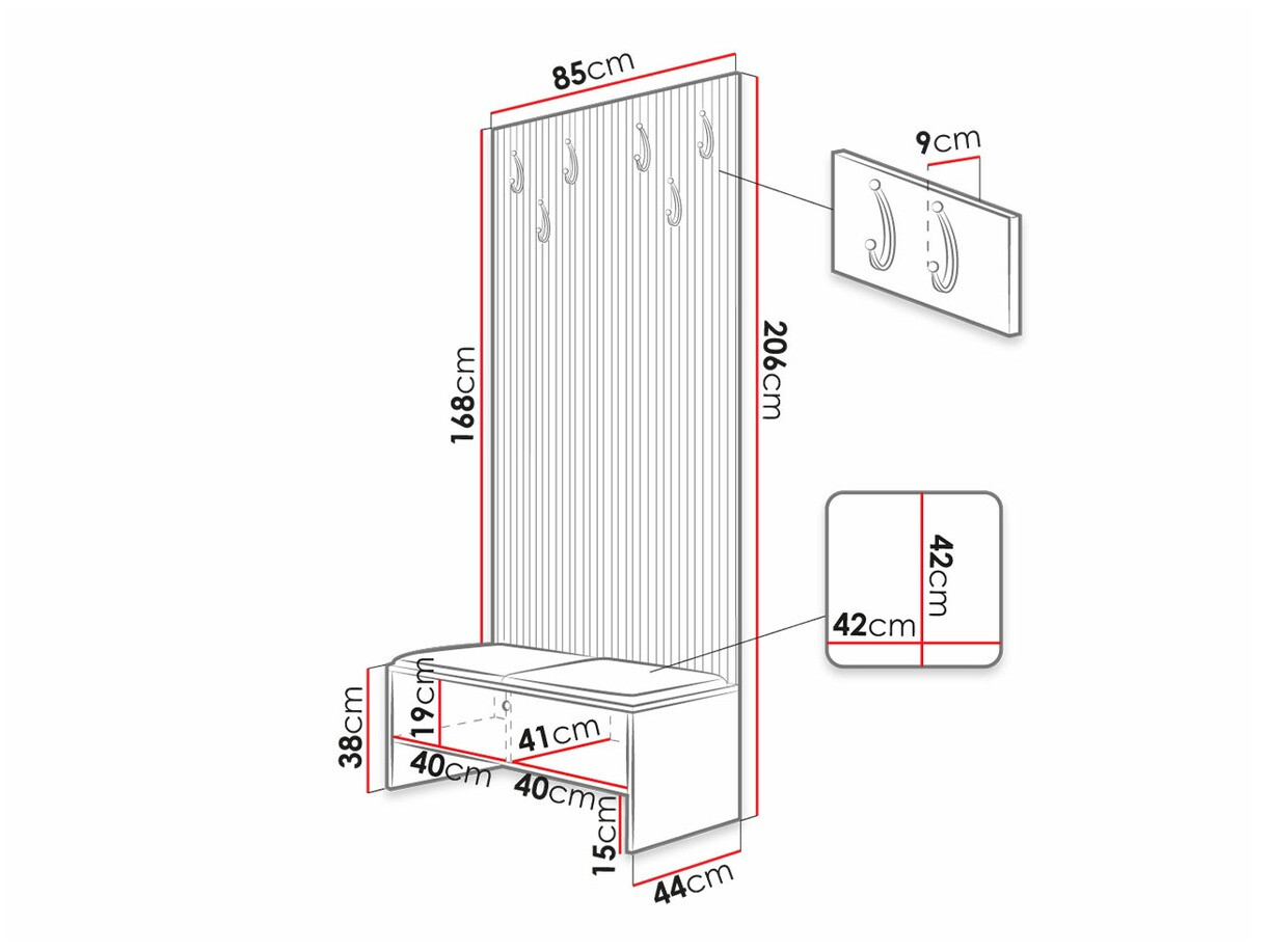 Gangmeubelset Hartford 321 (Artisan eiken + Manila 04)