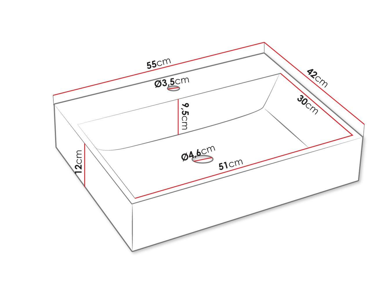 Badkamerset Orlvera 105 (Grijs)