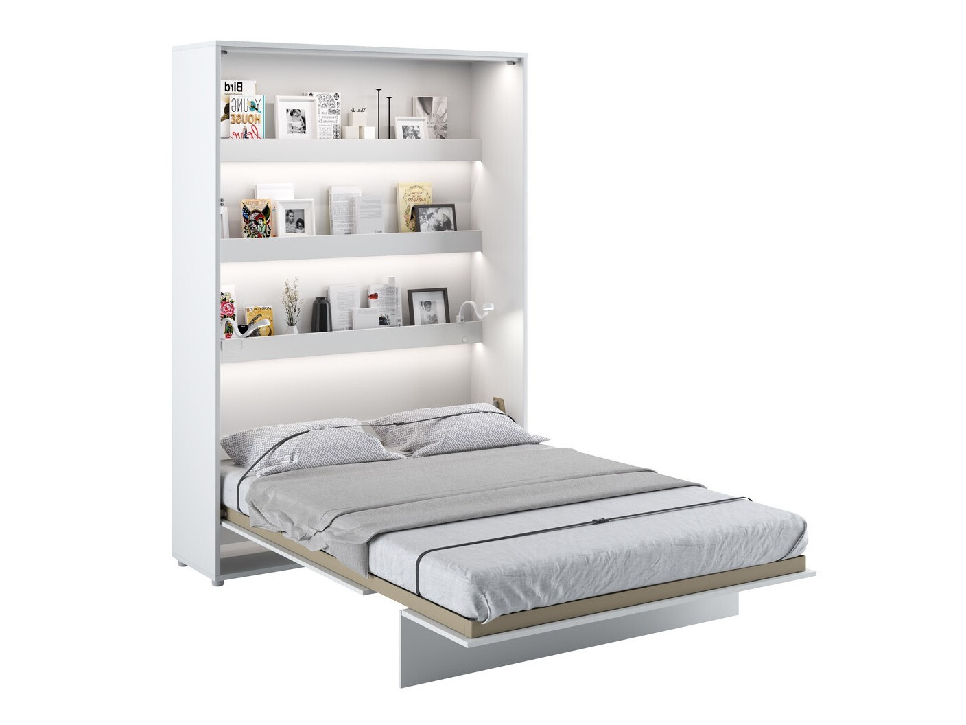 Muurbed Concept Pro Lenart (Wit + Glanzend wit)