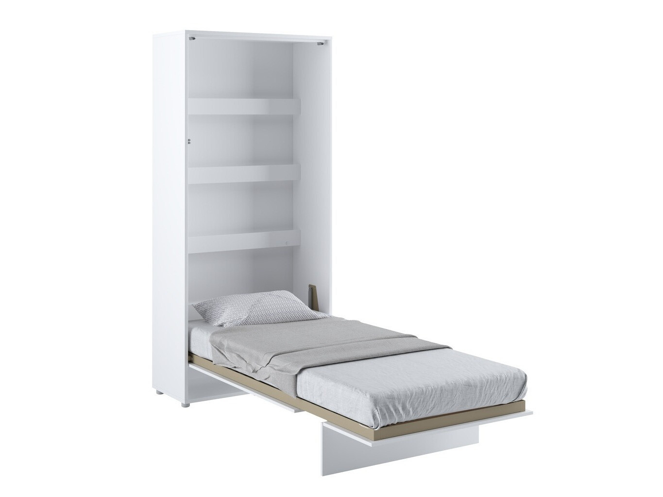 Muurbed Concept Pro Lenart (Wit + Glanzend wit)