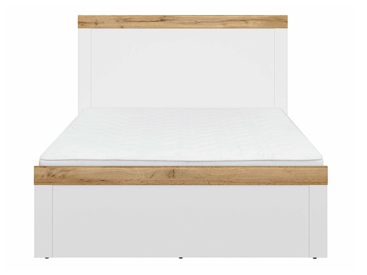 Bed Sonsoru 115 (Wit + Glanzend wit + Wotan eik)