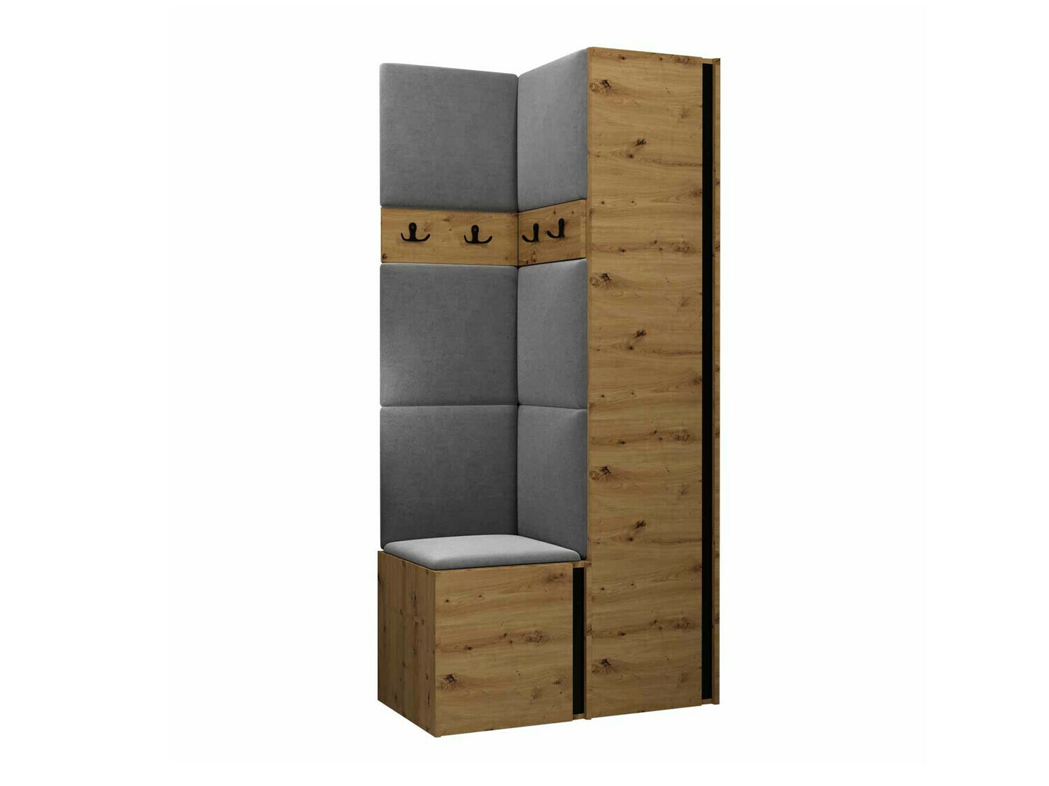 Gangmeubelset Hartford 348 (Artisan eiken + Zwart)