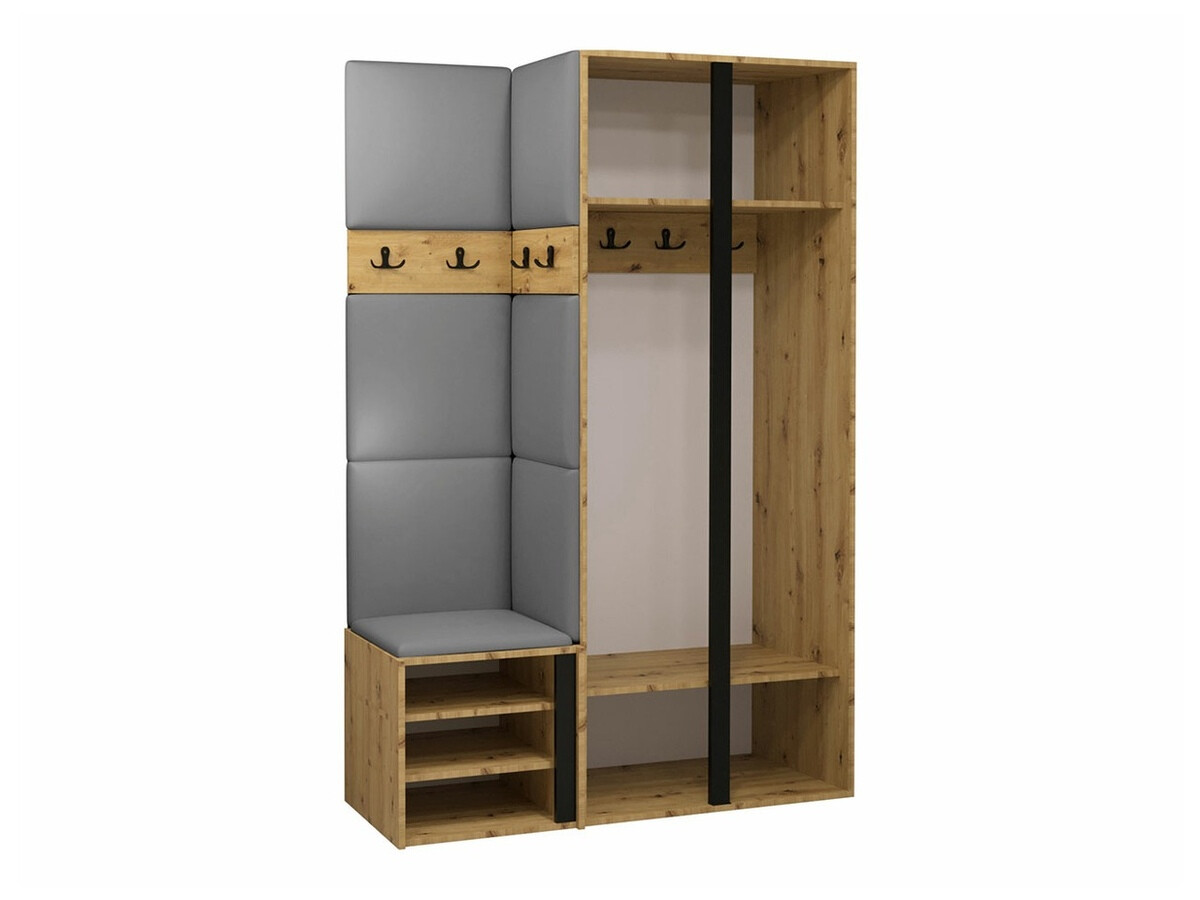 Gangmeubelset Hartford 350 (Artisan eiken + Zwart)