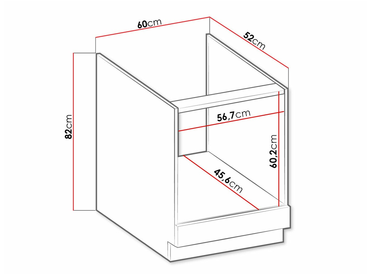 Modulaire kast voor inbouwapparatuur Retro Grey 109