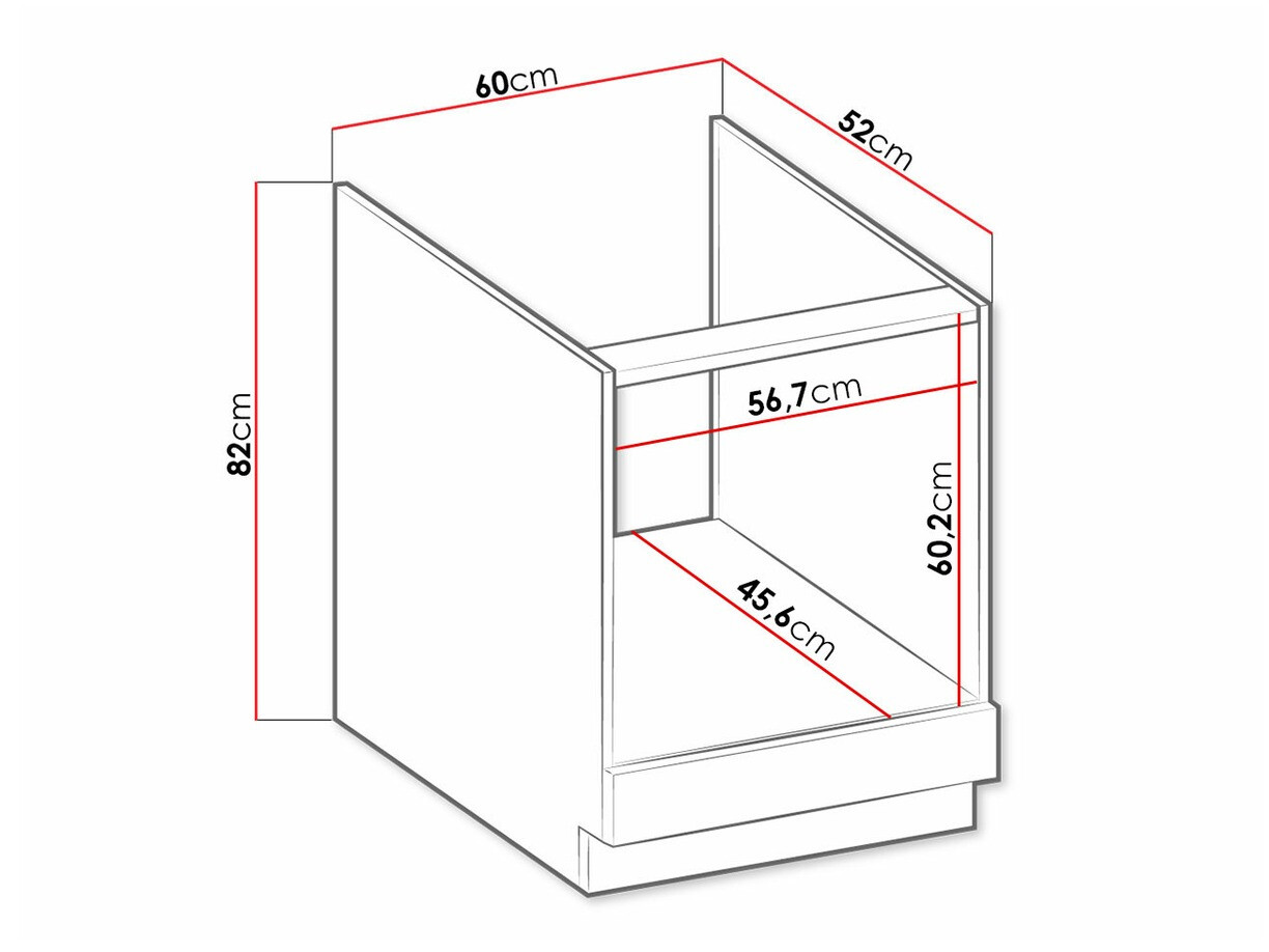 Modulaire kast voor inbouwapparatuur Retro White 109