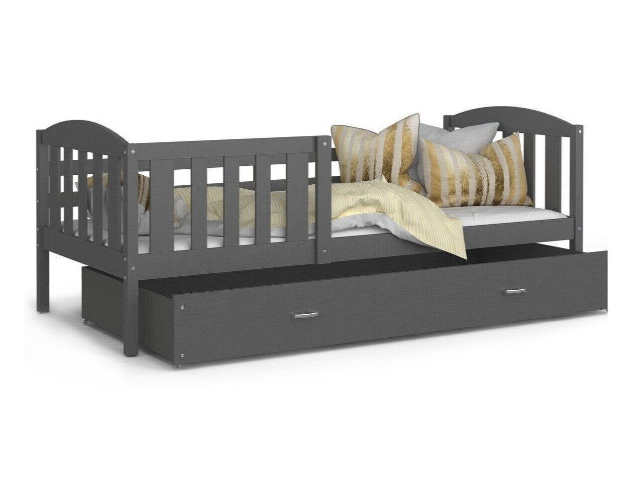 Bed Aurora 126 (Grijs)