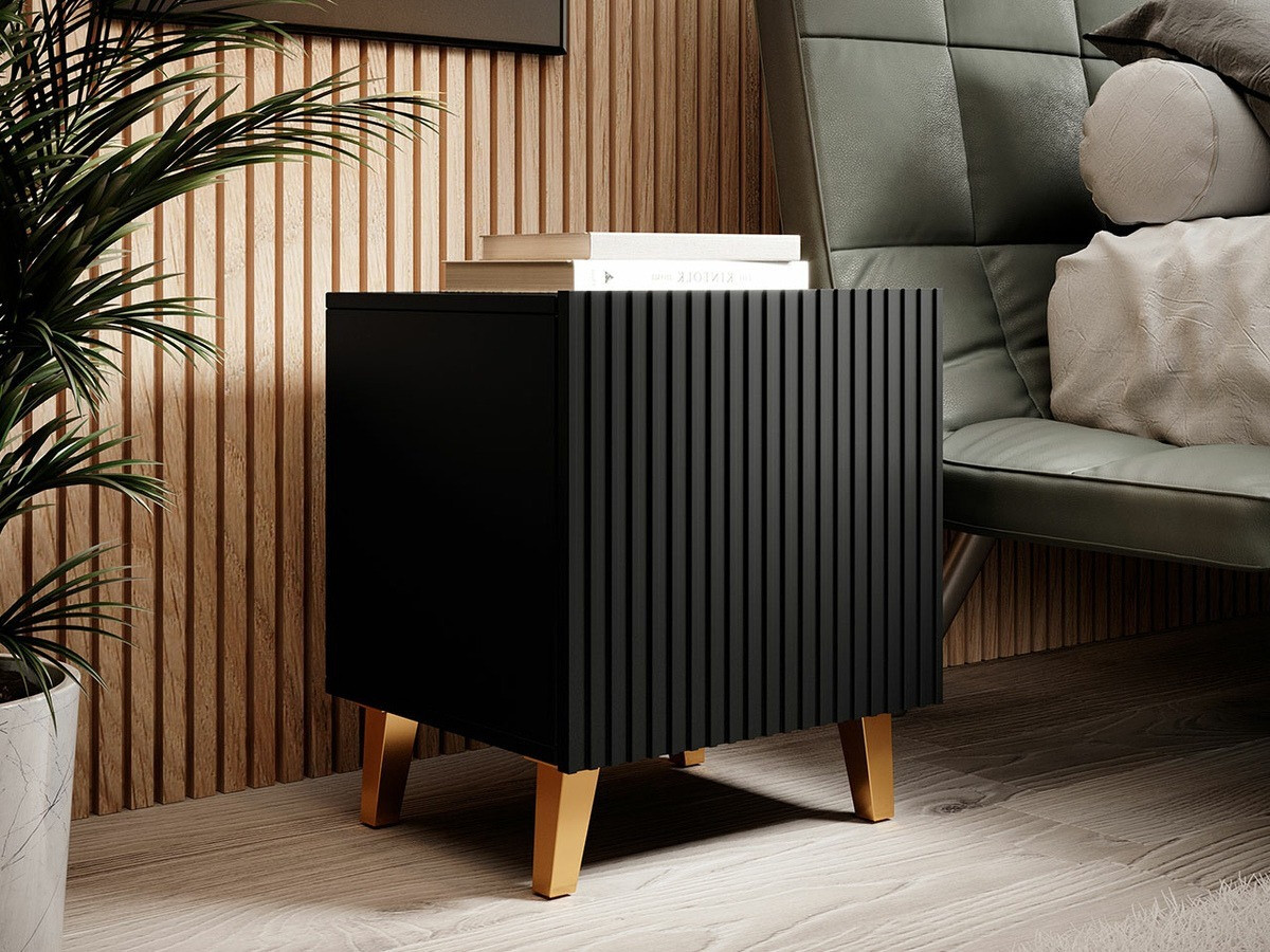 Nachtkastje Dicto (Zwart + Gouden) (2st.)