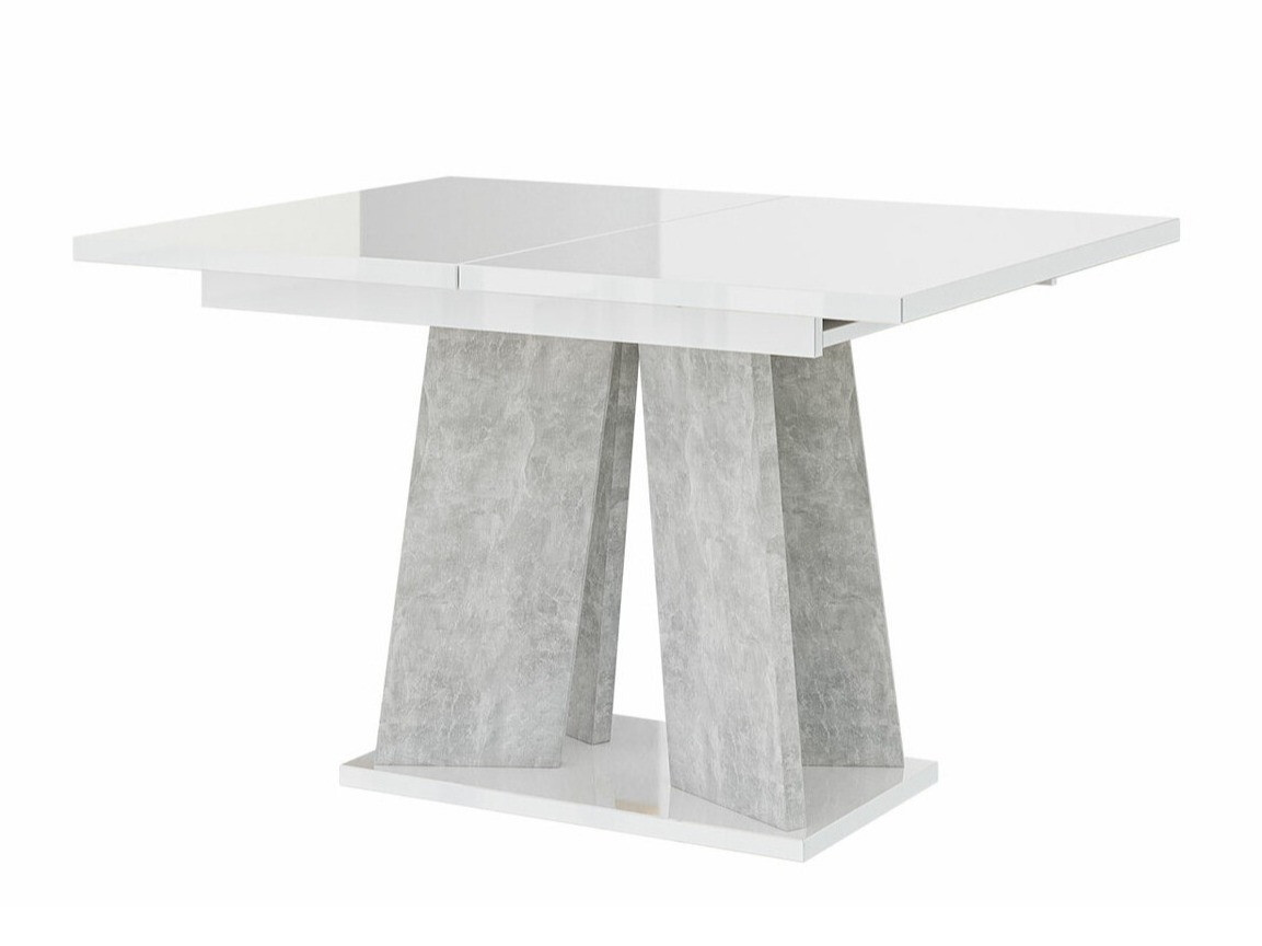 Tafel Goodyear 107 (Glanzend wit + Beton)