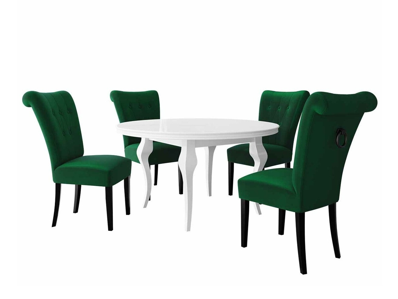 Eetkamerset Racine 143 (Zwart)