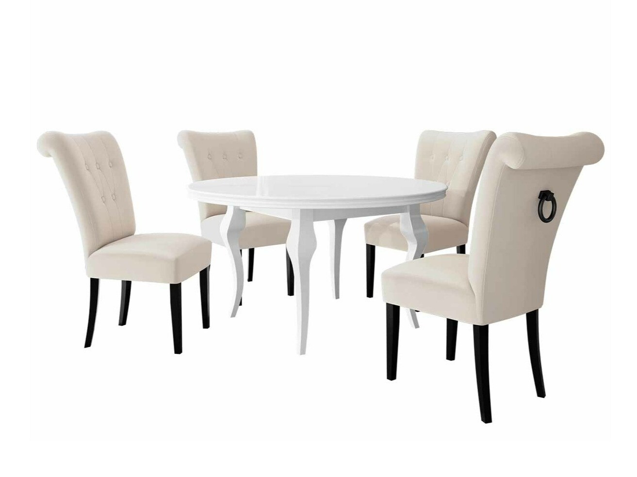 Eetkamerset Racine 143 (Zwart)