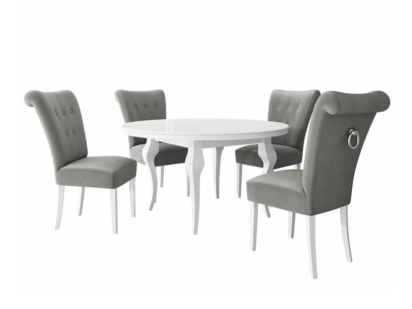 Eetkamerset Racine 142 (Zilver)