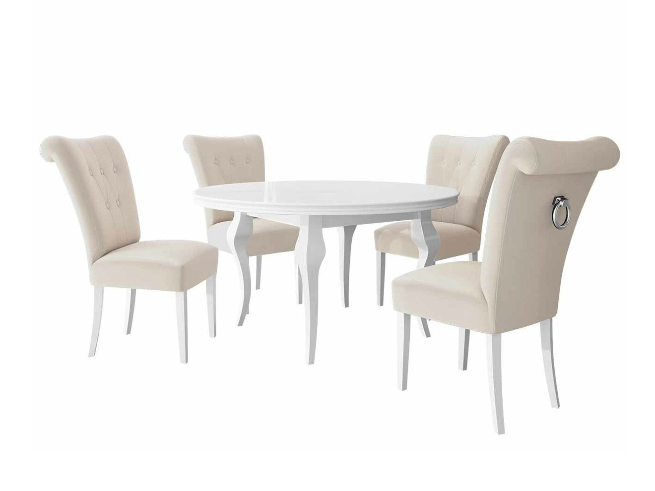 Eetkamerset Racine 142 (Zilver)