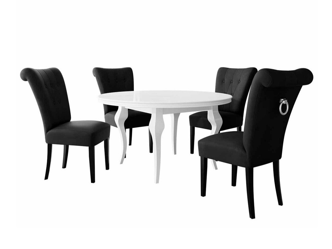 Eetkamerset Racine 142 (Zilver)