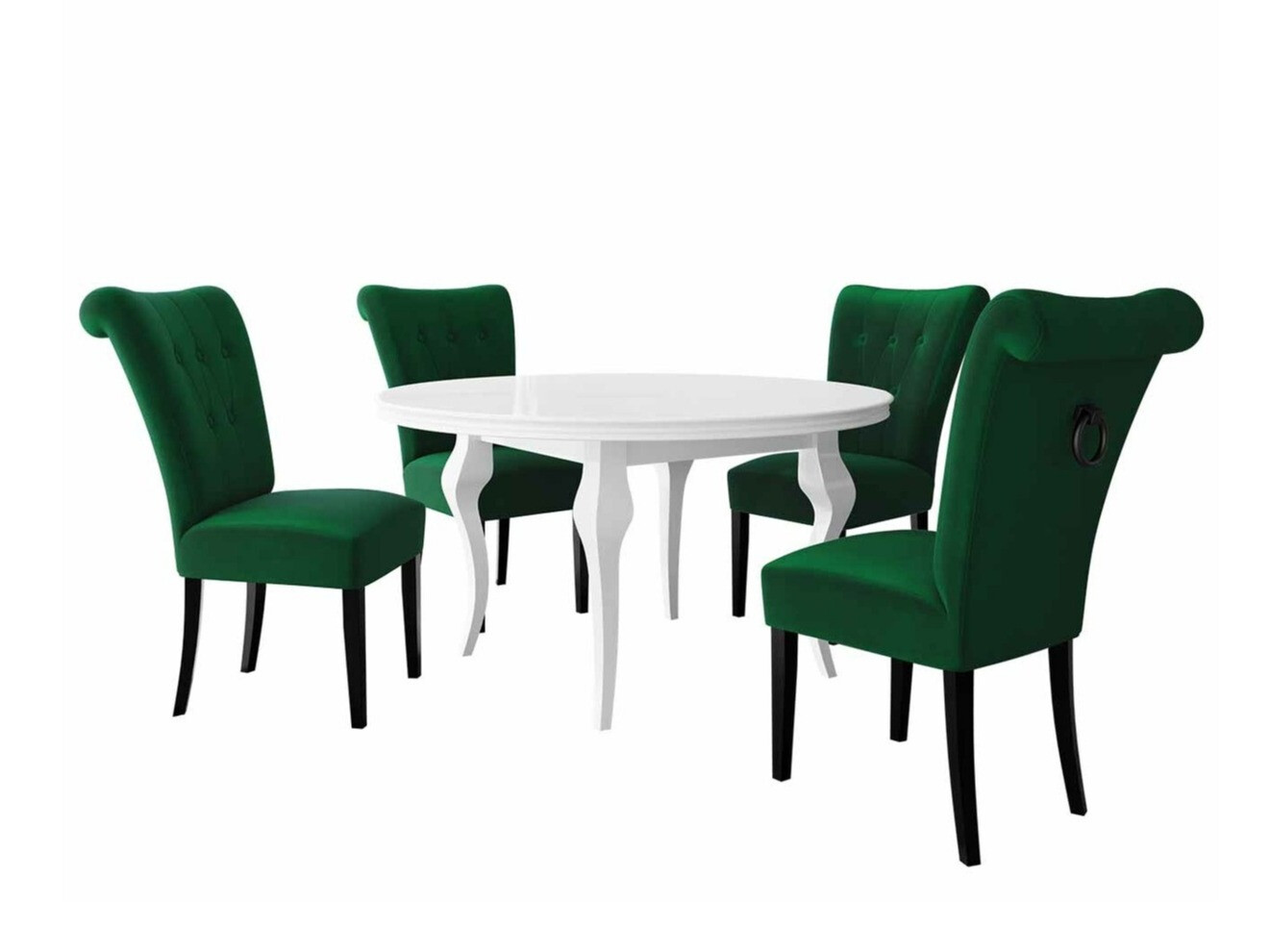 Eetkamerset Racine 142 (Zwart)