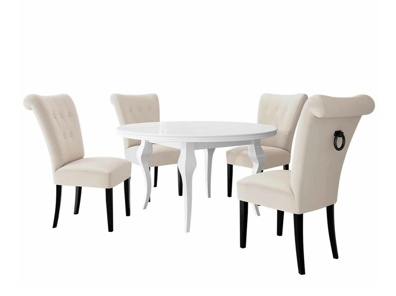 Eetkamerset Racine 142 (Zwart)