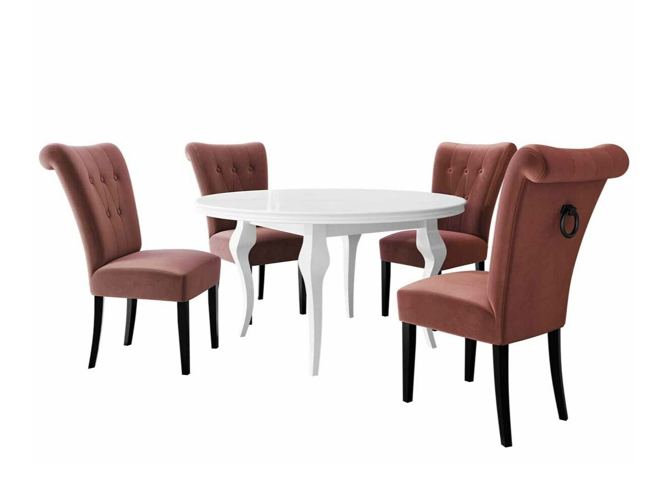 Eetkamerset Racine 142 (Zwart)