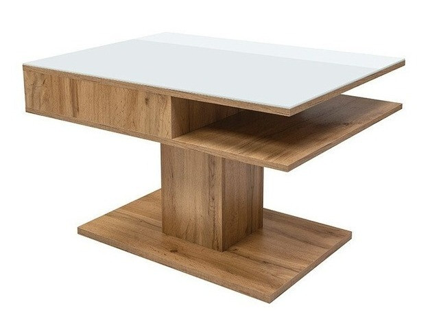 Salontafel Boston 208 (Wotan eik + Wit)