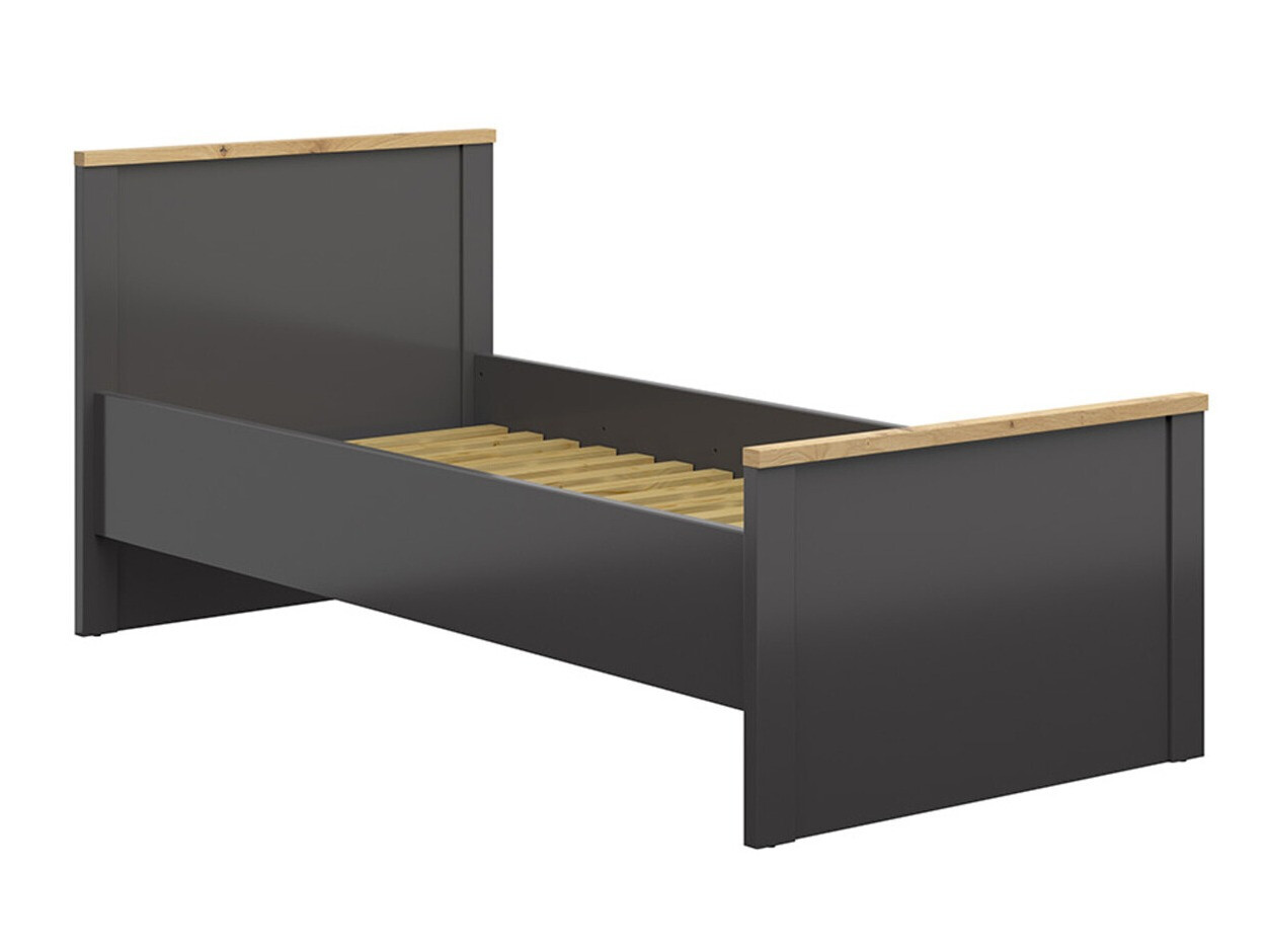 Bed Sordoro 132 (Grafiet + Artisan eiken)