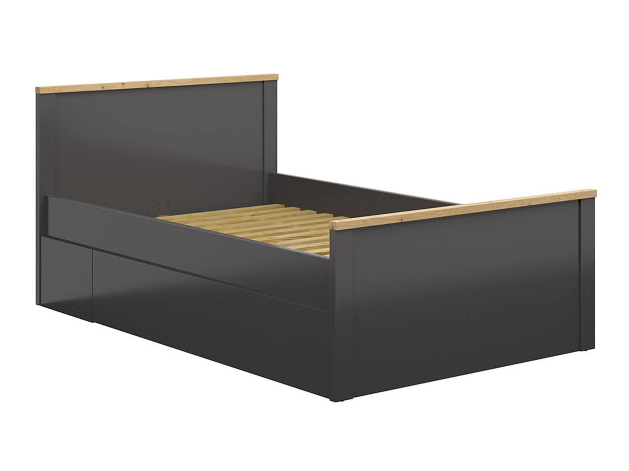 Bed Sordoro 132 (Grafiet + Artisan eiken)