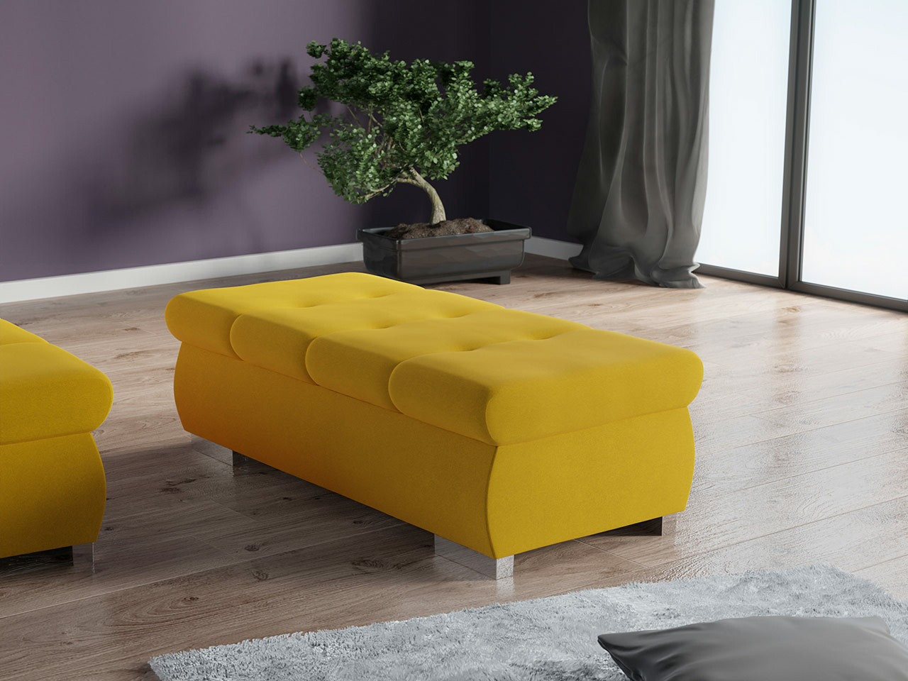 Gestoffeerde hocker Comfivo 123 (Otusso 14)