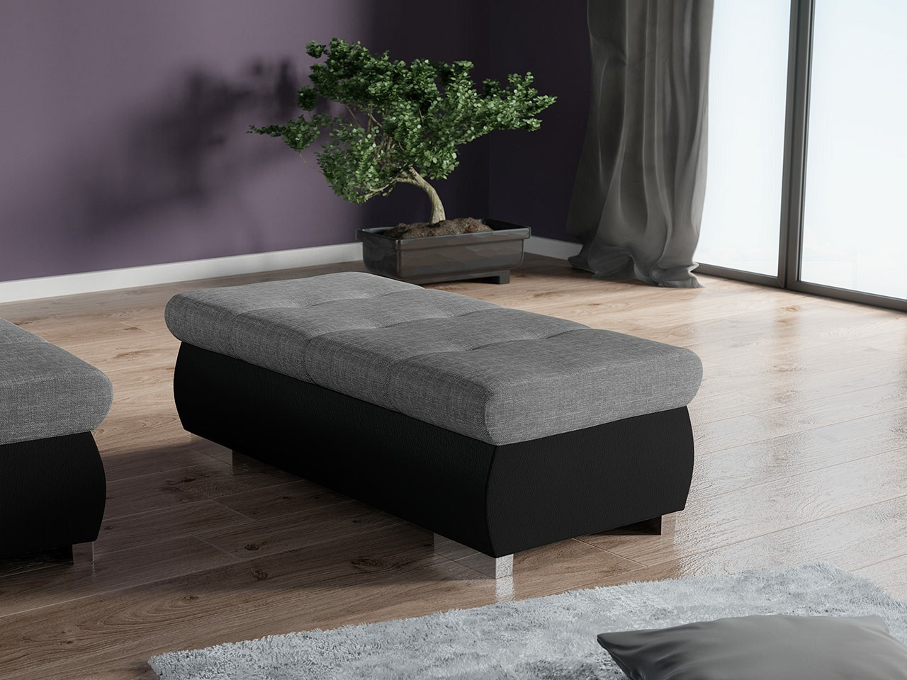 Gestoffeerde hocker Comfivo 123 (Soft 011 + Lux 05)