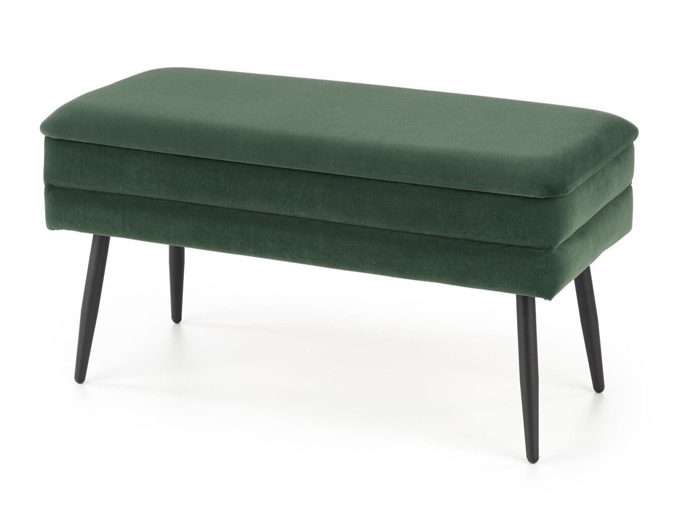 Gestoffeerde hocker Houston 1255 (Donkergroen + Zwart)