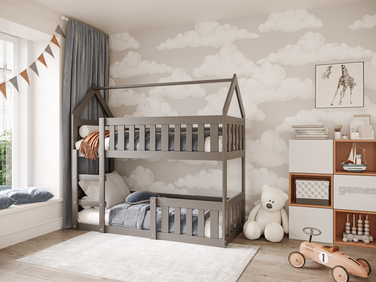 Stapelbed Aurora 175 (Grijs)