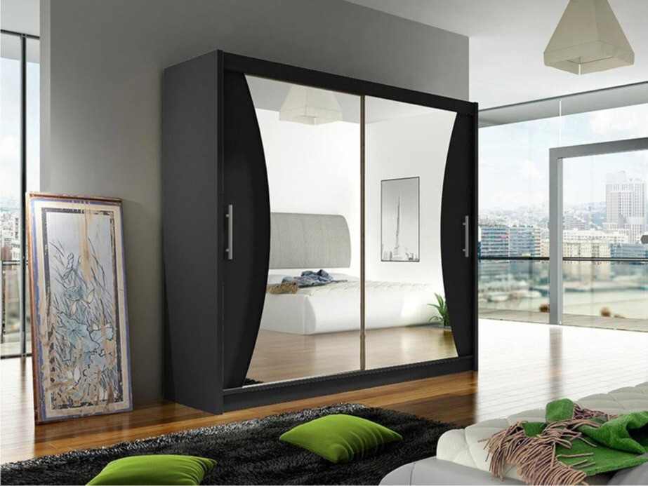 Kledingkast Closico Pallor V (Zwart)