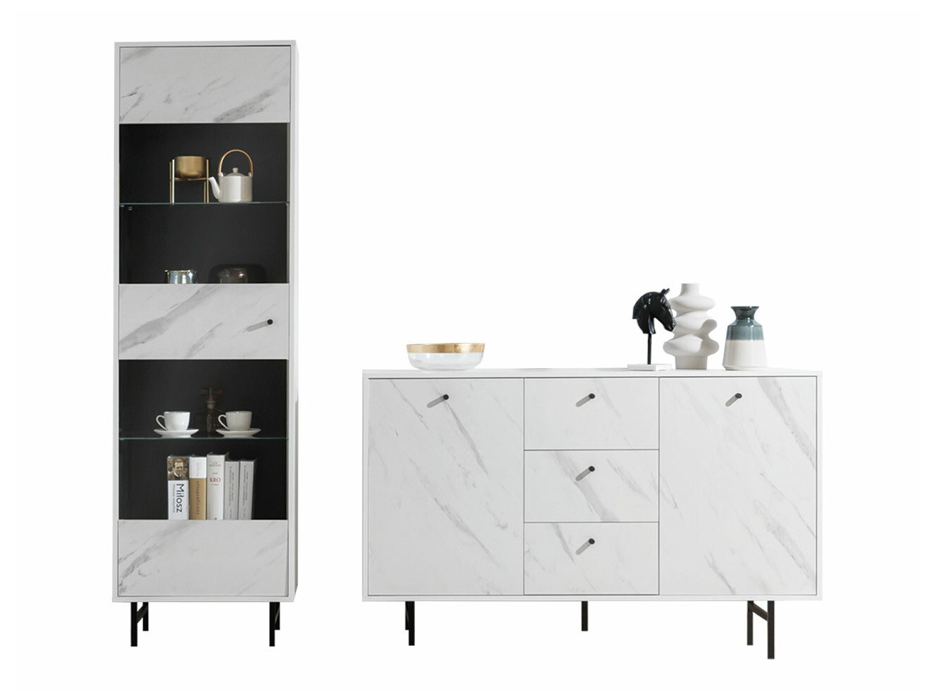 Woonkamerset Providence T106 (Wit marmer)