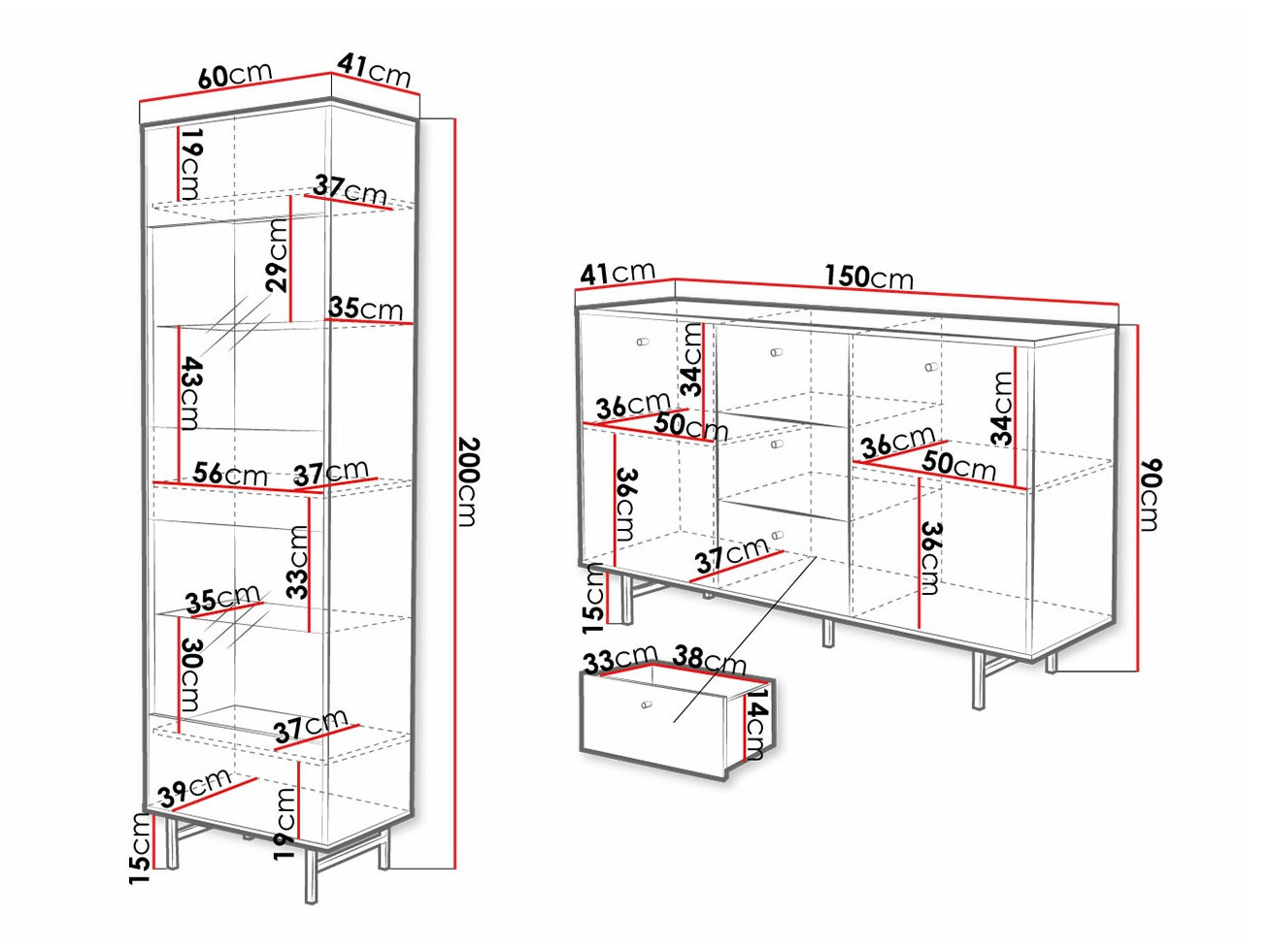 Woonkamerset Providence T106 (Wit marmer)