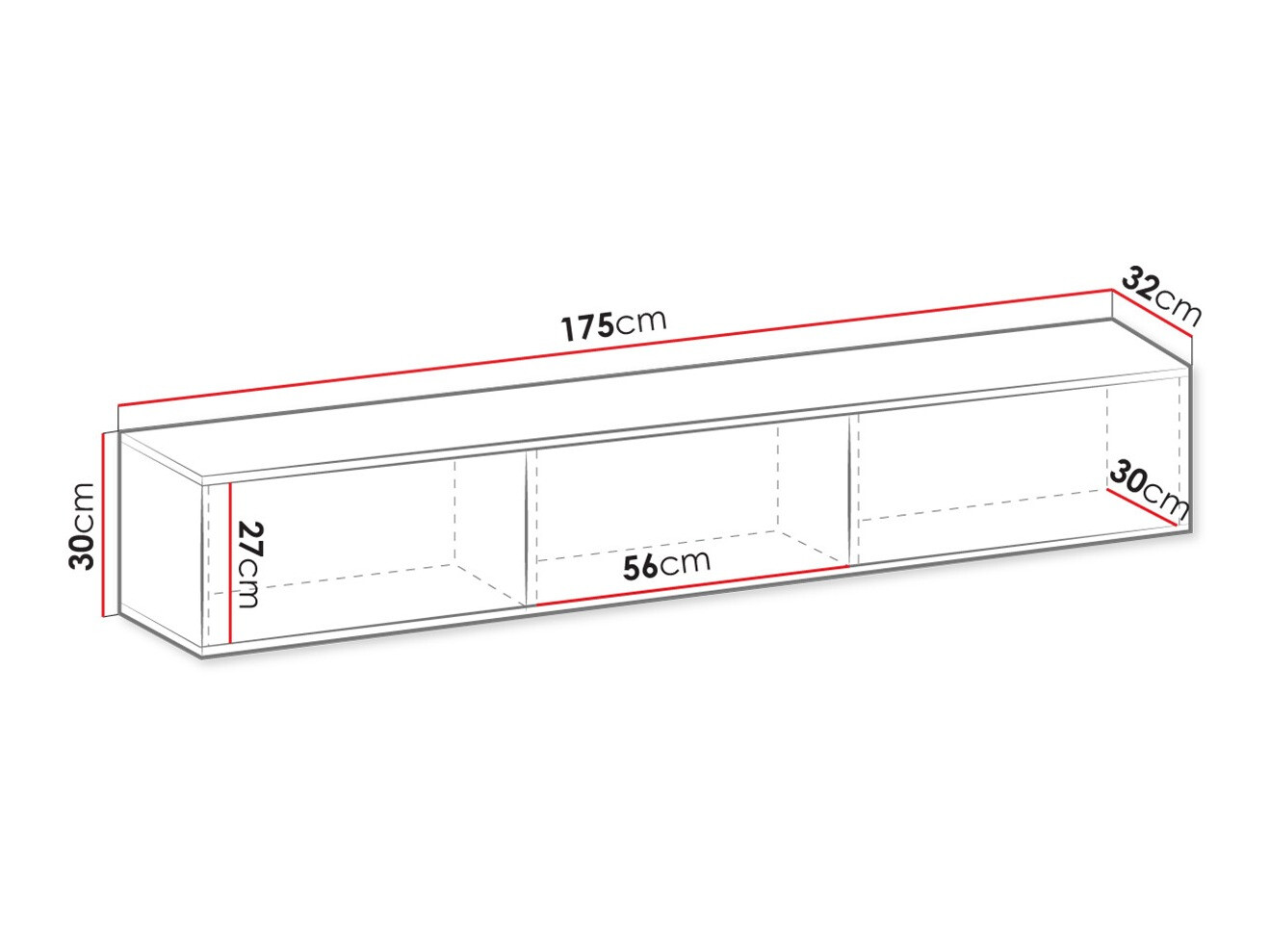 TV-meubel Felduno 100 (Zwart + Gouden)