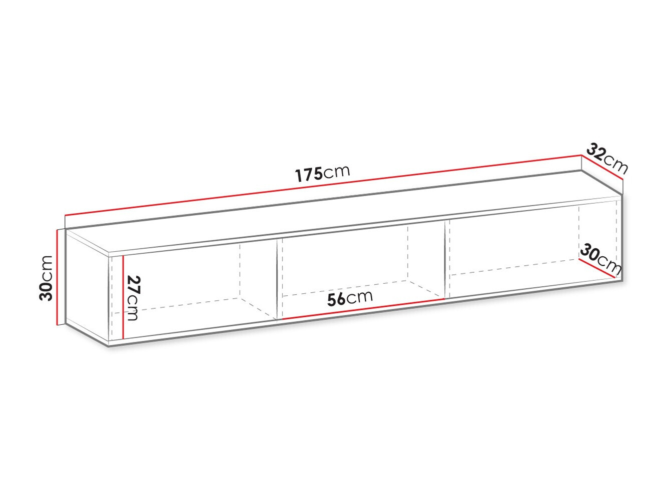 TV-meubel Felduno 101 (Crème + Gouden)