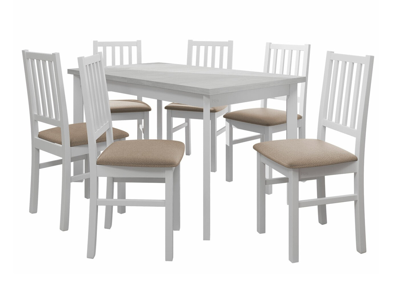 Eetkamerset Victorville 264 (Wit)