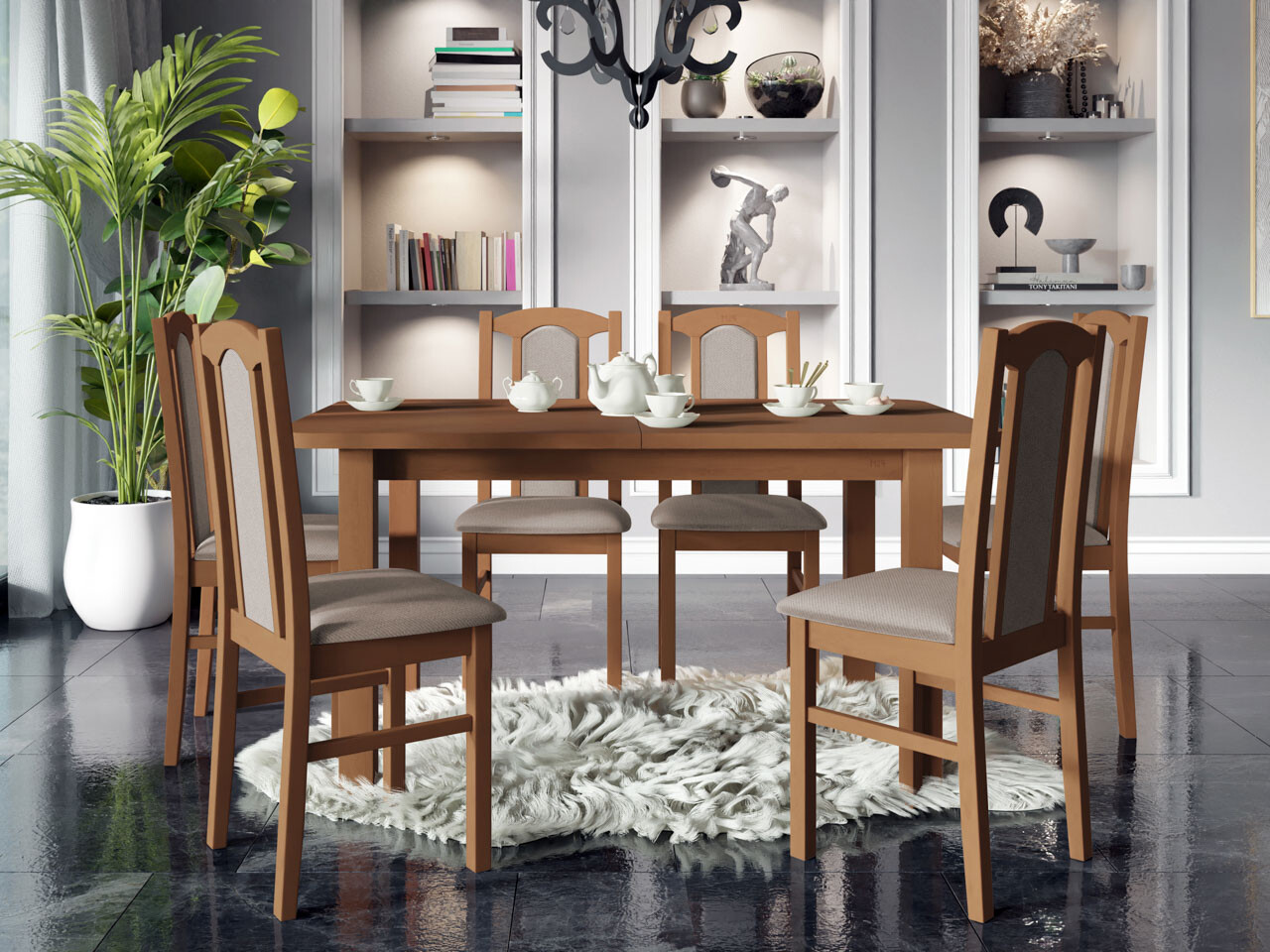 Eetkamerset Victorville 273 (Elzen)