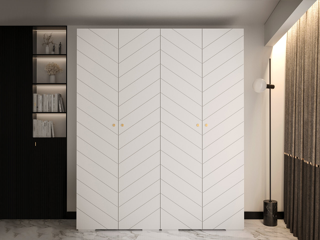 Kledingkast Hartford 418 (Wit)