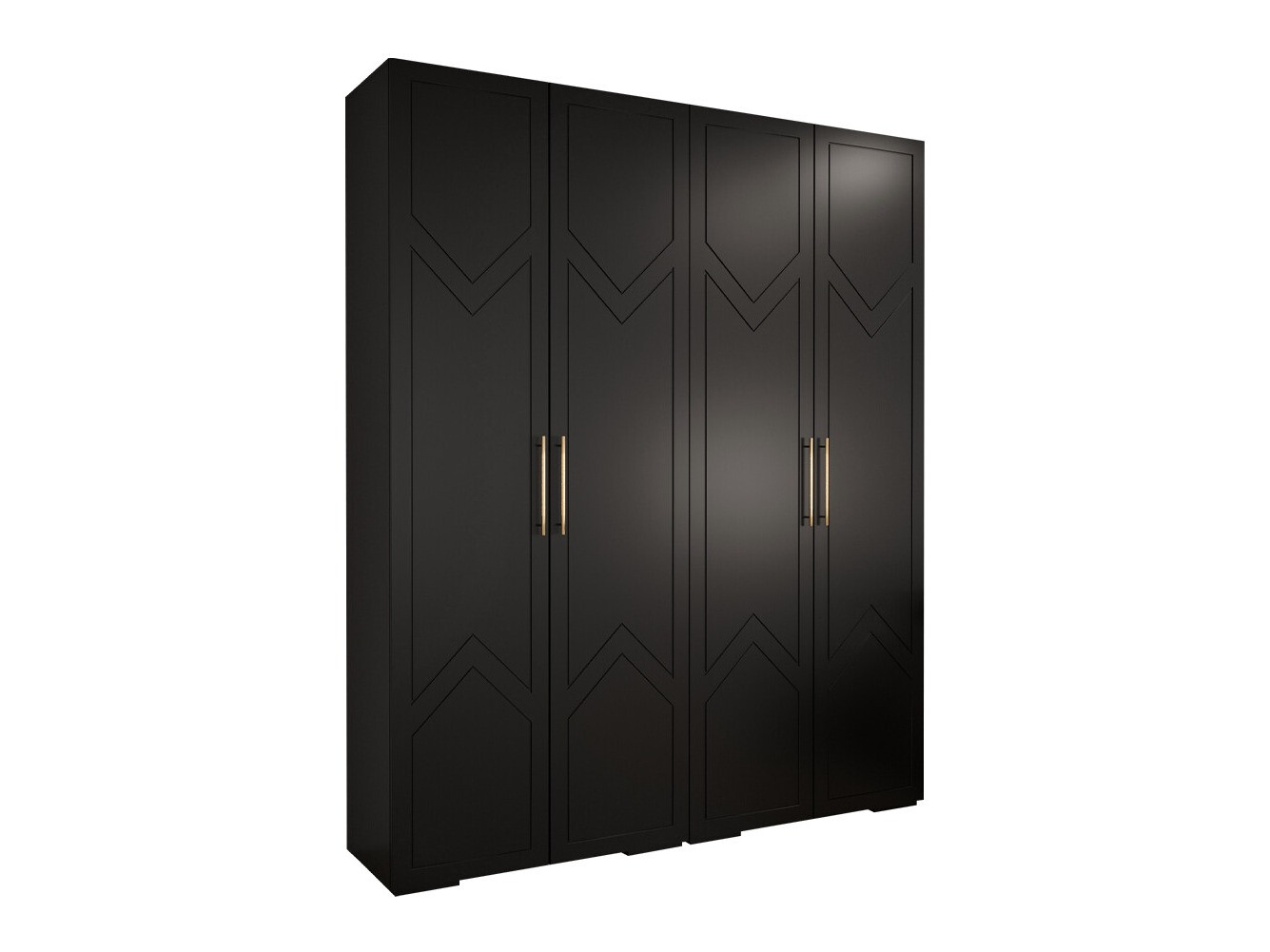 Kledingkast Hartford 421 (Zwart)