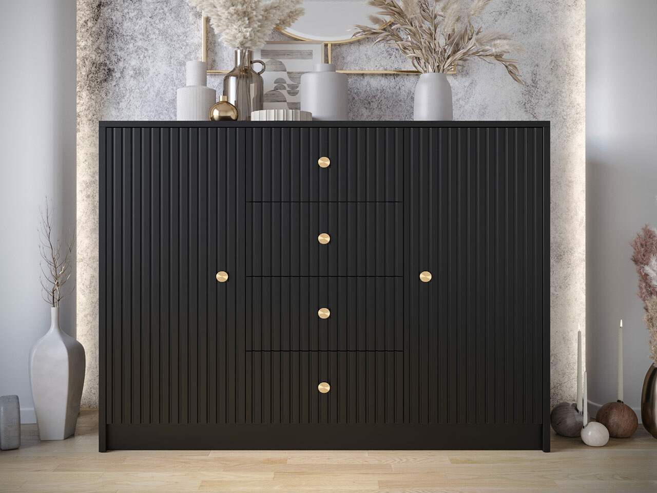 Ladekast Hartford 425 (Zwart)