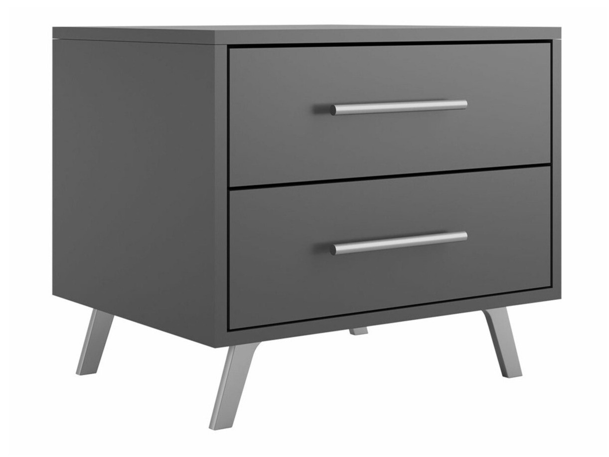 Nachtkastje Dortivu 119 (Grafiet + Zilver)