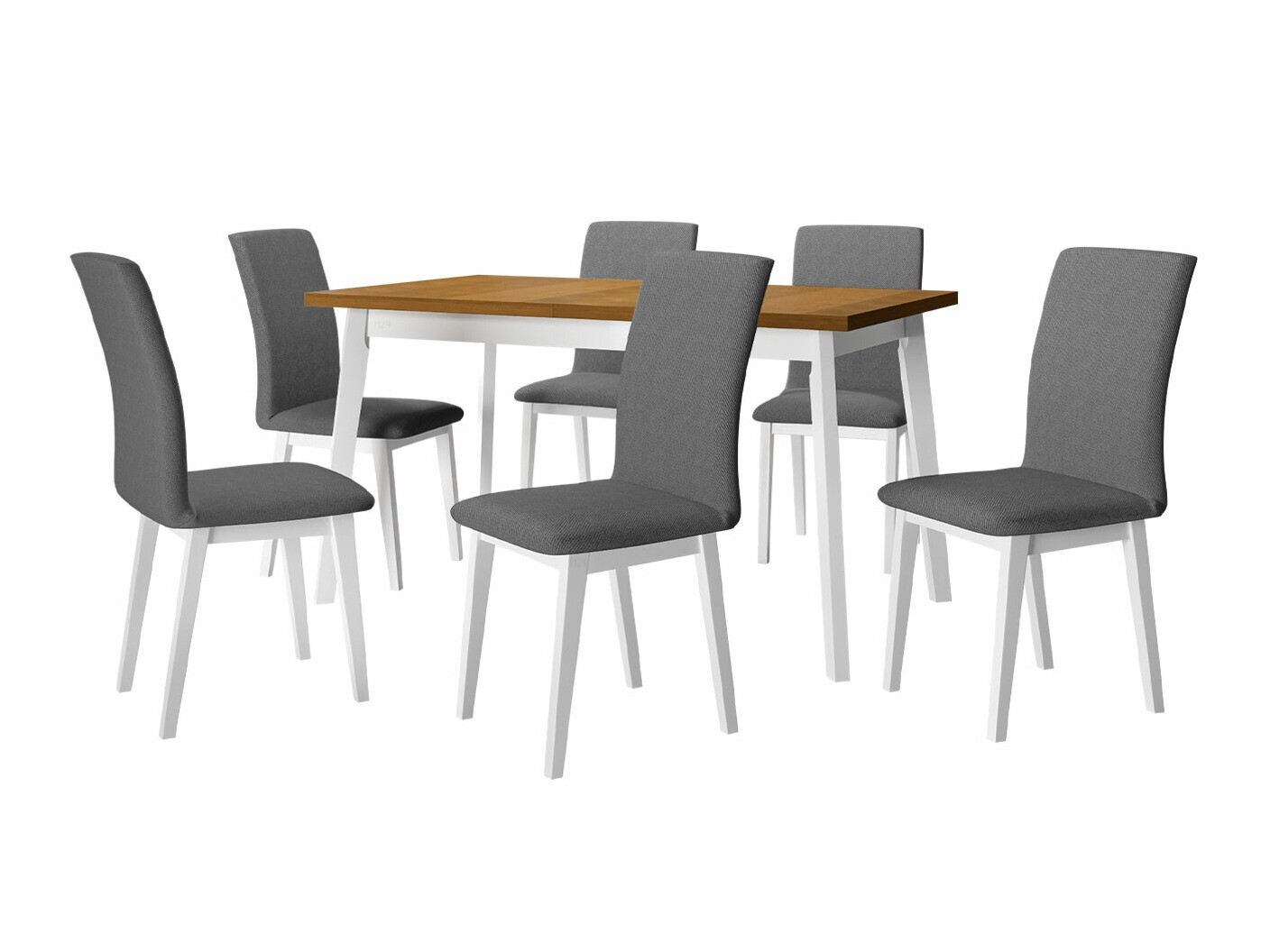 Eetkamerset Victorville 285 (Kleinzoon eik + Wit)