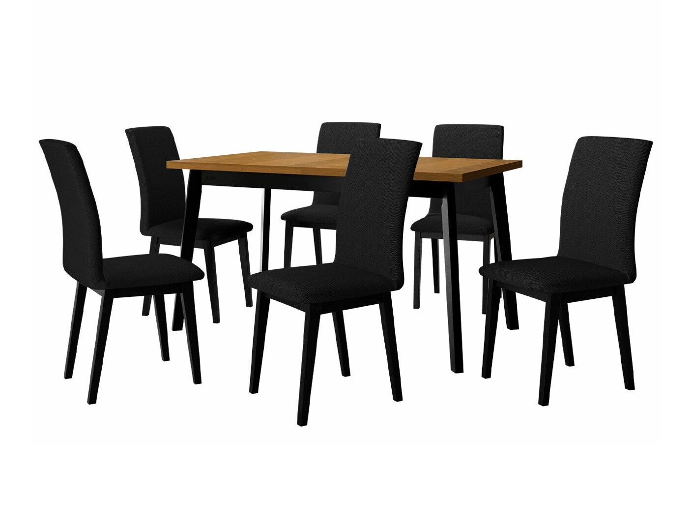 Eetkamerset Victorville 288 (Kleinzoon eik + Zwart)