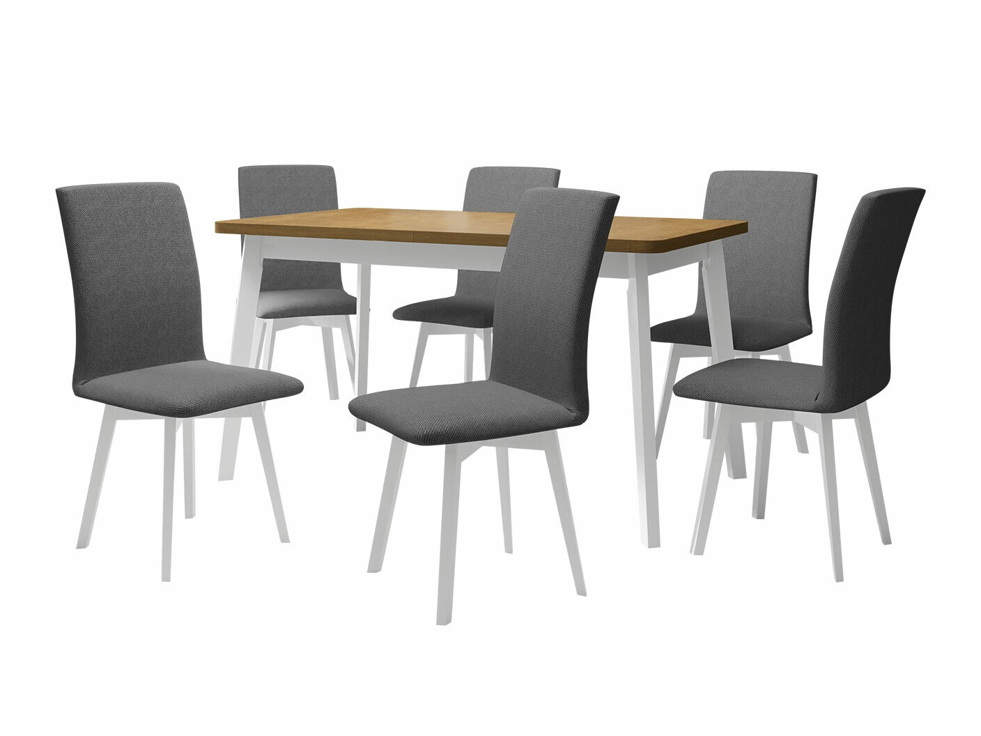 Eetkamerset Victorville 291 (Sonoma eik + Wit)