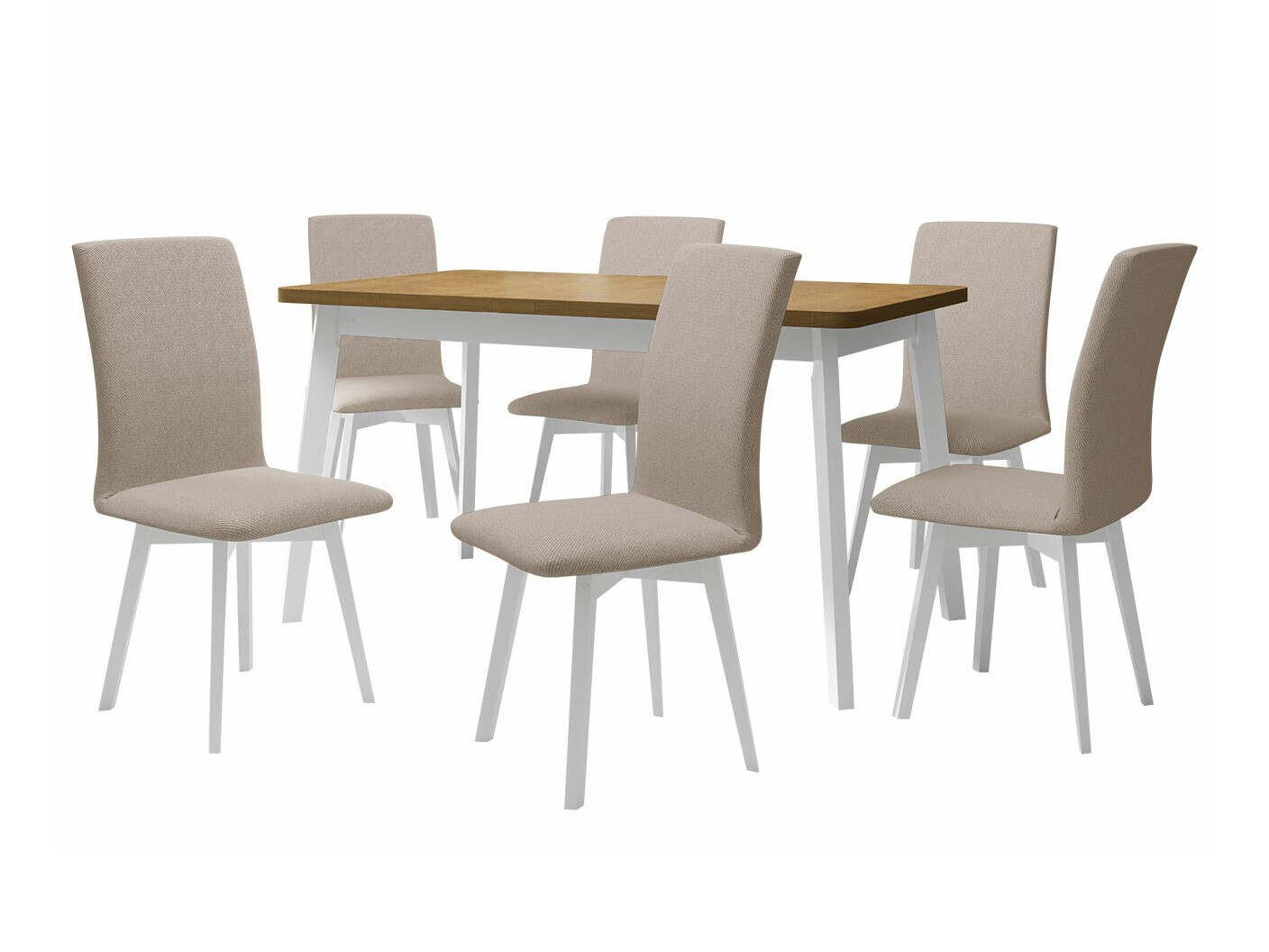 Eetkamerset Victorville 291 (Sonoma eik + Wit)