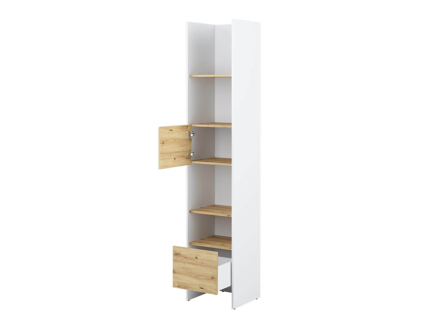 Boekenkast Concept Lenart VI (Wit + Artisan eiken)