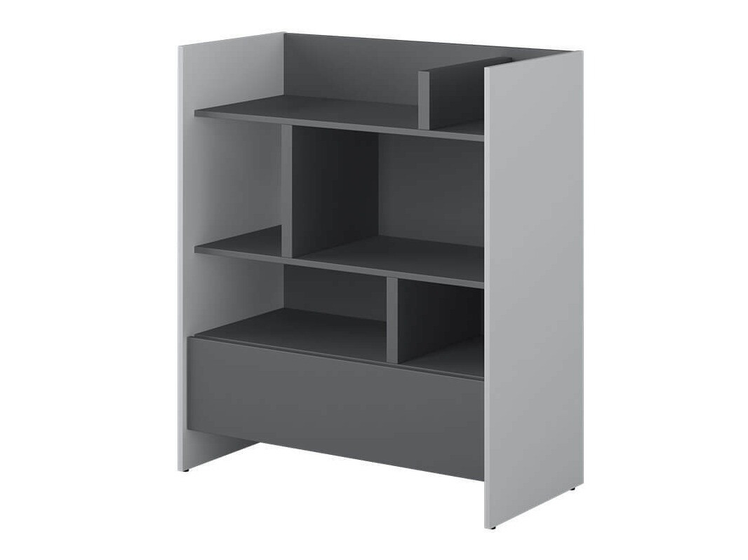 Boekenkast Concept Lenart VIII (Grijs + Grafiet)