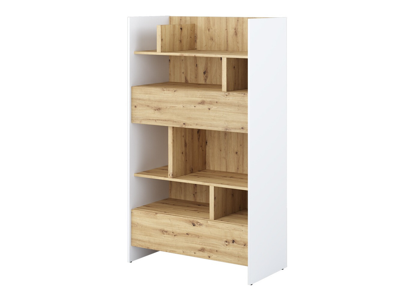 Boekenkast Concept Lenart X (Wit + Artisan eiken)